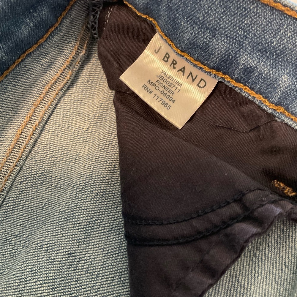 J Brand High Rise Blue Denim Flare Leg Jeans with Stretch, Size 26 - Picture 6 of 16